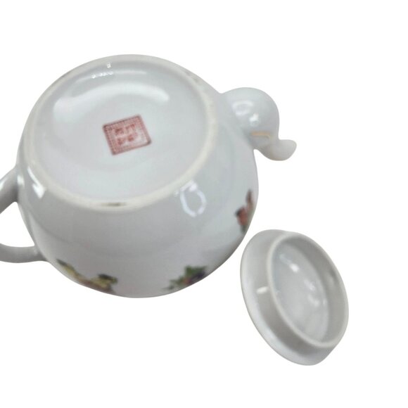 Vintage Chinese Teapot + 6 Tea Cups With Children Symbol Designs JE117/319/320 - Picture 12 of 16